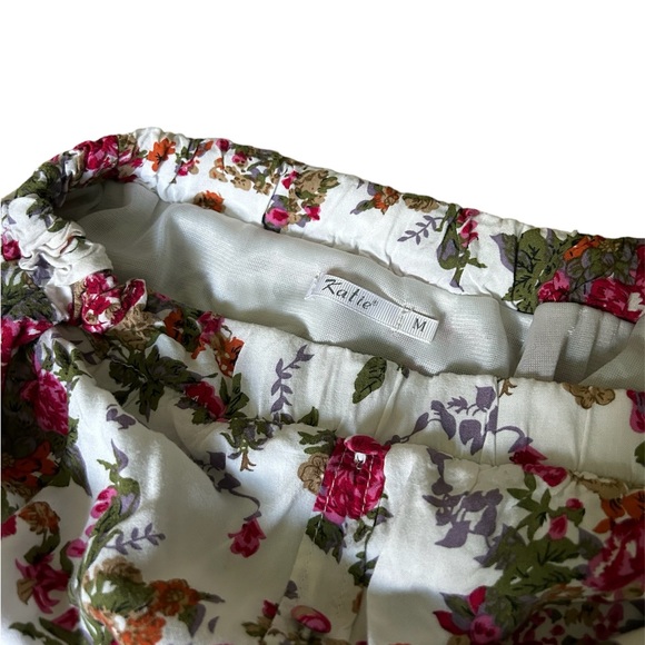 Katie Strapless Mini Floral Dress with Pockets Size Medium - Picture 4 of 5